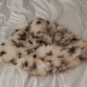 Faux Fur Leopard Print Beautiful High Quality Warm Hat